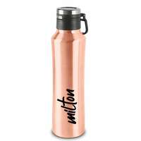 Milton Gulp 900 Thermosteel 24 Hours Hot or Cold Water Bottle, 770 ml, 1 Piece, Rose Gold