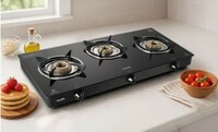  Glen LPG Rapid GT BLK ISI Glass Manual Gas Stove