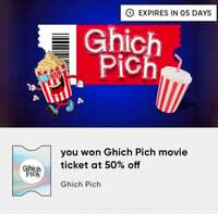 Ghich pich movie ticket offer - CRED 