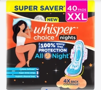 Whisper Choice Nights XXL Sanitary Pad