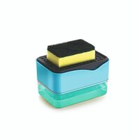 Sparkmate By Crystal Soap Dispenser with Scrub & Sponge Pad