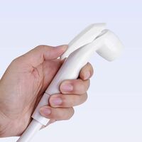 Jet Spray Gun for Toilet | Hand Shower for Bathroom Toilet | Washroom Facet | Health Faucets | Leak-Proof High Pressure ABS Spray, White, Pack of 1