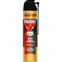 Mortein 600 ml - 2 in 1 Mosquito Killer & Cockroach Killer Spray - 600ml | All Insect Killer | Lemon Fragrance | 100% Kill Guarantee | Mosquito Repellent, Mosquito Spray Aerosol