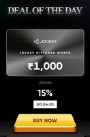 Jockey Gift Card Voucher at 15% Discount on Cred