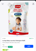 Luvlap Baby Laundry Detergent Refill on Swiggy Instamart: 