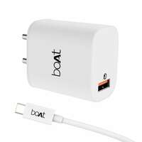 boAt 18W QC 3.0 with Fast Charge, Smart IC Protection, Auto Detection for Samsung, Xiaomi & Android Users with Type C to Type C Cable,White