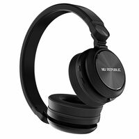 Nu Republic Starboy with 54 Hour Playtime, X-Bass® Technology, 40mm Neodymium Drivers, Gaming Mode, Bluetooth V5.4, Dual Pairing, Dual Stereo, Type-C Fast Charging ENC Bluetooth Headphones (Black)