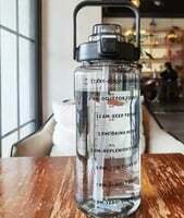 Dfit 2litre water  bottle bpa free  transparent motivational 