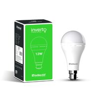Goldmedal Inverto 12W B22 Emergency Rechargeable LED Bulb - Cool Daylight(6500K) | Upto 4 Hour Back Up | Ideal for Power cuts | Energy Efficient | Inverter bulb for Home & Shops