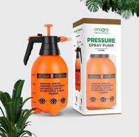 Cinagro Pressure Spray Pump (Orange 2 L), Gardening Water Pump Sprayer, Plant Water Sprayer for Home Garden, Spray Bottles for Garden Plants and Lawn, Plant Watering #Can