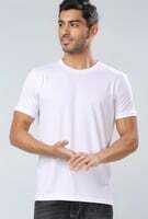 London Hills Solid Men's Round Neck Cotton Blend Half Sleeve Regular Fit T-Shirts