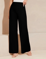 Smartvision Slim Fit Women Black Trousers on Flipkart