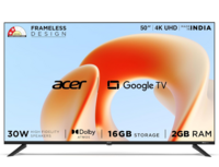 [3,250 off SBI EMI] acer 126 cm (50 inches) G Plus Series 4K Ultra HD LED Smart Google TV AR50UDGGR2851AD