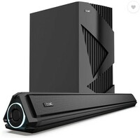 boAt Bar 1550 Pro w/ Exquisite Design, LEDs & Master Remote Control 160 W Bluetooth Soundbar (Pebble Black, 2.1 Channel)