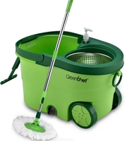  Greenchef Spin Mop Set 360 Degree Stainless steel rod absorbent micro fibre cleaner Mop Set on Flipkart 