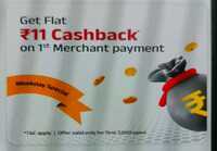 ABCD UPI:Get flat 11₹ cashback on 1st merchant payment of minimum ₹200