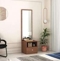 DesignFit Engineered Wood Dressing Table with Mirror and Storage Wooden Make-Up