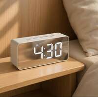 Vaanar Sena Smart LED Mirror Alarm Clock with Temperature & Date Display Apply 2% coupon 