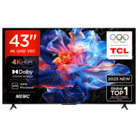 TCL V6C 109.22 cm (43 inch) 4K Ultra HD LED Smart Google TV with Google Voice Assistant (2025 model)