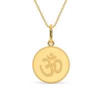 KALYAN JEWELLERS 24K (999) Purity OHM Gold Coin Pendant 2 Gms