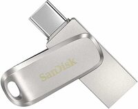 SanDisk Ultra Dual Drive Luxe USB Type-C 1TB, OTG, Upto 400MB/S, Pendrive, Silver, 5Y Warranty (SDDDC4-1T00-I35)