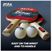 Stag 1 Star Table Tennis Playset (Brown, Standard)