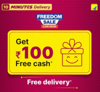 Flipkart Minutes: Get ₹100 Free cash*  Free delivery*