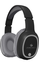  ZEBRONICS THUNDER Bluetooth 5.3 Wireless Headphones with 60H Backup, Gaming Mode, Dual Pairing, ENC, AUX, Micro SD, Voice assistant, Comfortable Earcups, Call Function(Black) 