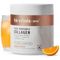 Apply 10% coupon - hk vitals Skin Radiance Marine Collagen Supplement (Orange,200g)|Vitamin C,E,Sodium Hyaluronate|For Healthy Skin,Hair & Nails,powder,1 count,25 Servings