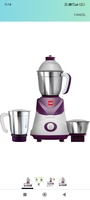 Cello Swift 3 Jar Mixer Grinder 500 W, Violet
