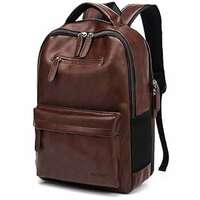 AirCase Vegan Leather Laptop Backpack – 15.6" Fit, 22L, Water-Resistant, Tan At Just Rs.949