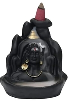 Lord Adiyogi Shiva Statue with Incense Folder, Mahadev Murti for Mandir, Home/Office Decor with Free 20 Incense Cone…