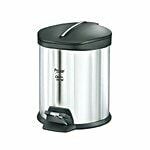 Prestige Stainless Steel Flip Bin, 3-litres, Silver/Black(location specific)