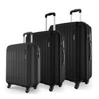 Safari Genius Alley Set of 3 (Cabin + Medium + Large) Trolley Bags Hard Case Polypropylene, 4 Wheels