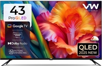VW 109 cm (43 inches) Pro Series 4K Ultra HD Smart QLED