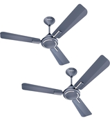  Havells 1200Mm Ambrose Es Ceiling Fan|Premium Finish,Decorative Fan,Elegant Looks,High Air Delivery,Energy Saving,100% Pure Copper Motor|2 Year Warranty By Brand|(4 stars,Pack Of 2,Nickel Saphire) 