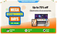 Amazon Mega Electronic Days Upto 75% Off + 10% Off on Credit Cards (8th - 15th August)