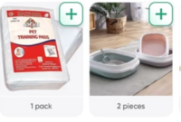 Nootie Cat  Litter Tray With Scooper, Nootie Training Pads Super Absorbant for Dogs and Cats (Size- 60X90) Set of  15