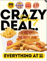 Burger King, Burger Club, Big Bowl Company, EB Food Items starting from 11Rs on DigiHaat
