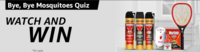 Bye bye mosquitoes quiz - Get Rs. 50 cashback on mortein products on Mov Rs. 150
