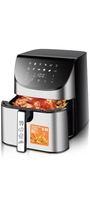 Dacxi Digital Air Fryer Oven with Cooking Preset Rotisserie, 2000W (Gray, Black) Air Fryer (8 L)