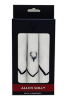  Allen Solly Cotton Men White Casual Style Handkerchief (Pack Of 3)