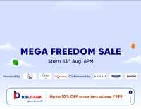 Instamart Mega Freedom Sale - Up To 85% Off + Up To 10% Off on Bank (RBL)
