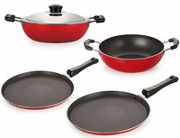 Nirlon Heavy Gauge Aluminium Special Combo Set of Non-Stick Items, Best Offer of Kitchenware