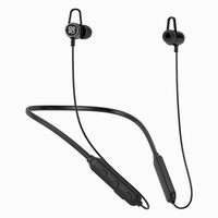 GOVO GOKIXX 421 Bluetooth Wireless Neckband in Ear Earphone with Mic, 10H Long Battery, 10mm Drivers, Magnetic Earbuds, Integrated Controls & Lightweight Design (Platinum Black)