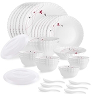 [Apply 15% Coupon] Cello Opalware Dazzle Series Lush Fiesta 35 Piece Dinner Set 