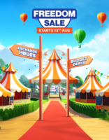 Flipkart - Freedom Sale - Up To 85% Off + 10% Instant discount on Bank (Canara, Icici & More)