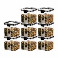 Apply 5% coupon - GOLWYN Plastic Kitchen Containers Set, Air Tight Container For Kitchen Storage Set, Kitchen Accessories Items, Kitchen Organizer Items And Storage Containers (Transparent, 700 ML Set Of 8)