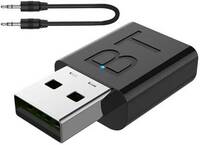 RPMSD v5.0 Car Bluetooth Device with Audio Receiver, 3.5mm Connector, Adapter Dongle  (Black)