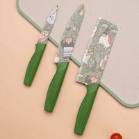 Ecosmos Professional 3-Piece Kitchen Knife Set - High Carbon Stainless Steel 
